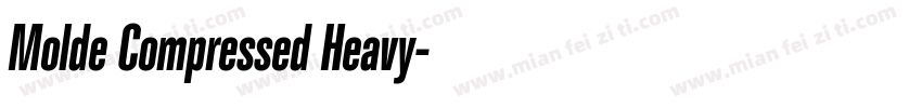 Molde Compressed Heavy字体转换